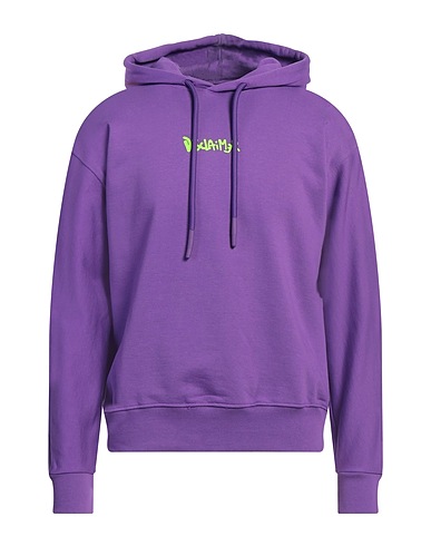 DISCLAIMER Hooded track jacket  Purple 100% Cotton
