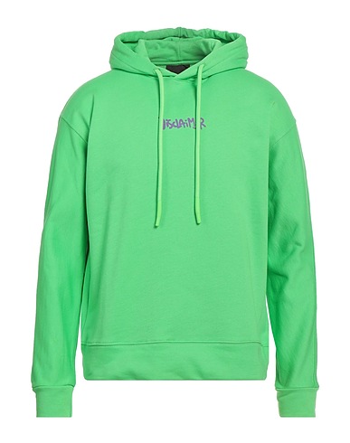 DISCLAIMER Hooded track jacket  Lime green 100% Cotton