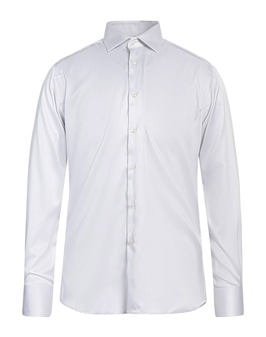 INGRAM Striped shirt White 98% Cotton, 2% Lastol XLA™