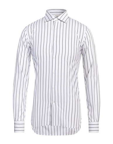 DEL SIENA Striped shirt BIANCO 100% Cotton
