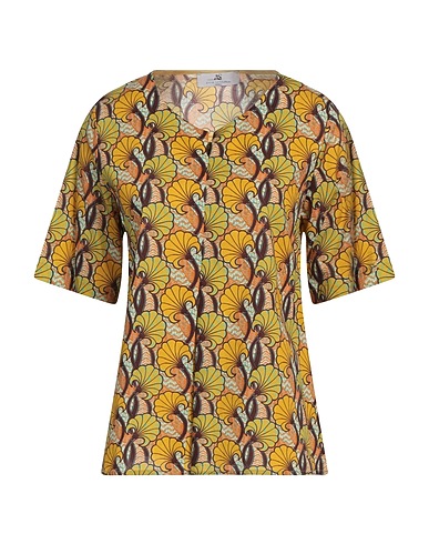 ANNA SERAVALLI Top Mustard 96% Cotton, 4% Elastane