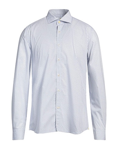 EDIZIONI LIMONAIA Patterned shirt Blue 100% Cotton