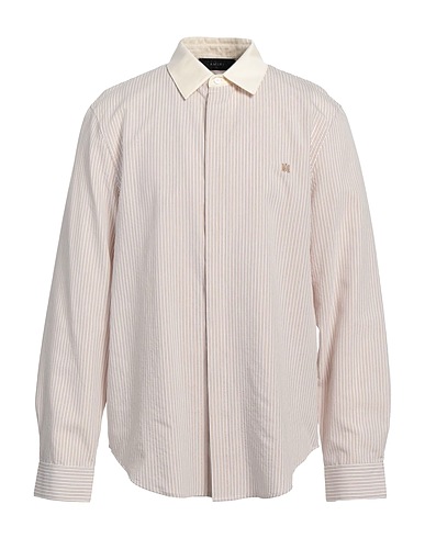 AMIRI Striped shirt Beige 97% Silk, 3% Metallic Polyester, Cotton