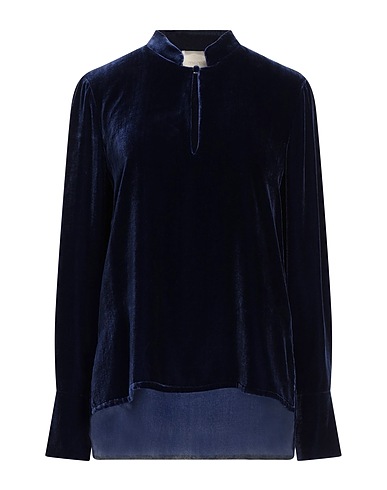 MOMONÍ Top Marineblau 82% Viskose, 18% Seide