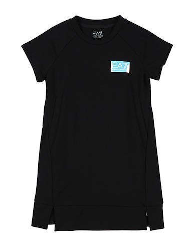 EA7 Dress Black 96% Cotton, 4% Elastane