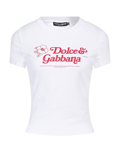 DOLCE&GABBANA T-shirt White 90% Cotton, 10% Elastane