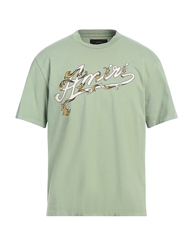 AMIRI T-shirt Sage green 100% Cotton