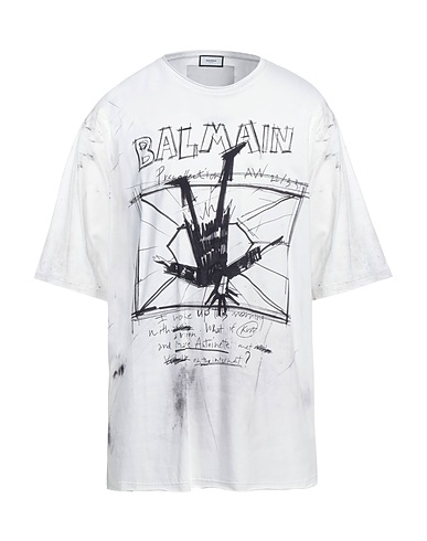 BALMAIN T-shirt White 100% Cotton