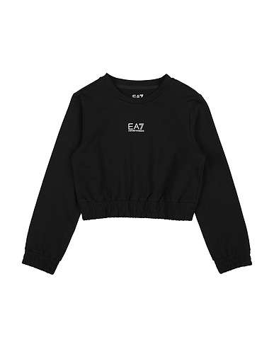 EA7 Sweatshirt Black 96% Cotton, 4% Elastane