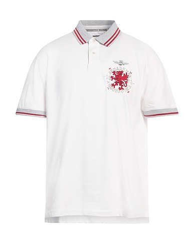 AERONAUTICA MILITARE Polo shirt White 100% Cotton