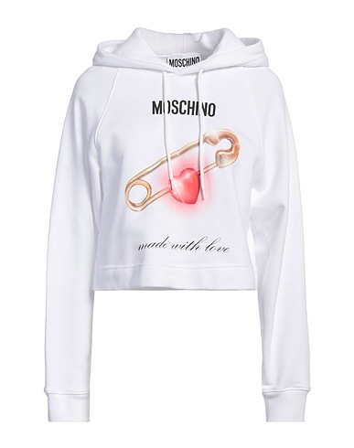MOSCHINO Hooded sweatshirt White 100% Cotton
