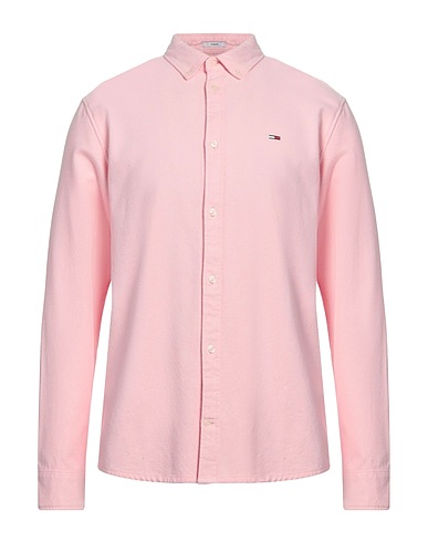 TOMMY JEANS Solid colour shirt Pink 100% Cotton