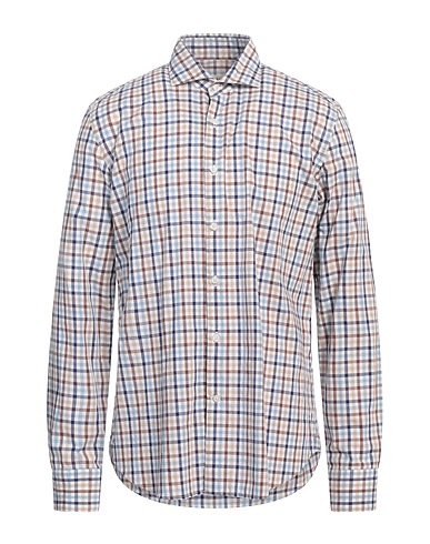 GHIRARDELLI Checked shirt WASHED Beige 100% Cotton
