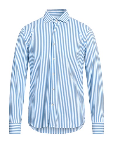 GHIRARDELLI Striped shirt NEXT Azure 70% Polyamide, 30% Elastane
