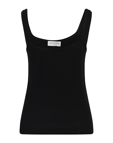 ERMANNO FIRENZE Vest Black 100% Wool