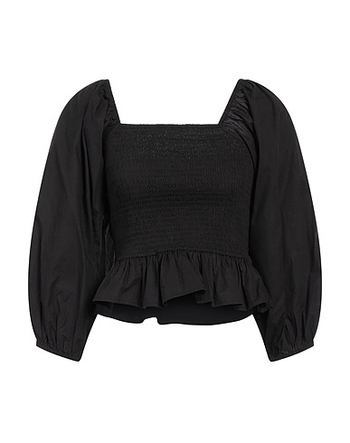 SKALL STUDIO Top spalle scoperte Nero 100% Cotone organico
