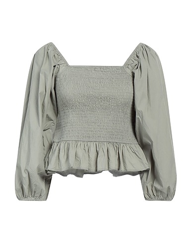 SKALL STUDIO Top spalle scoperte Verde militare 100% Cotone organico