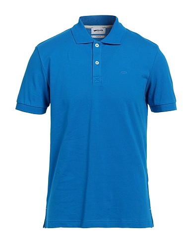 GAS Polo Blu 95% Cotone, 5% Elastan