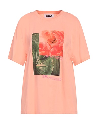 ICE PLAY T-shirt Salmon pink 100% Cotton