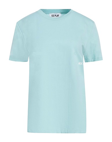 ICE PLAY Basic T-shirt Light blue 100% Cotton