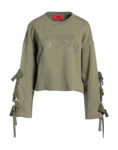 ANIYE BY Sweatshirt Military green 100% Cotton, Viscose