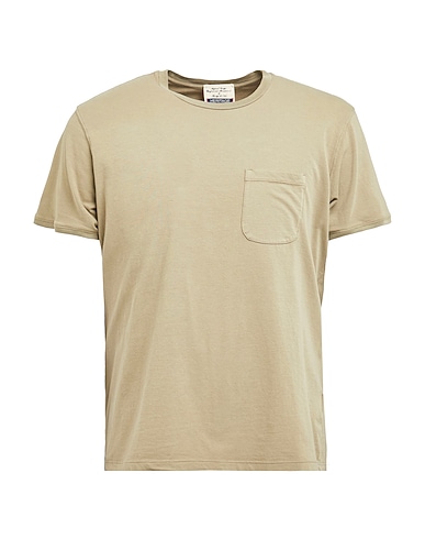 HERITAGE Basic T-Shirt Khaki 90% Cotton, 10% Elastane
