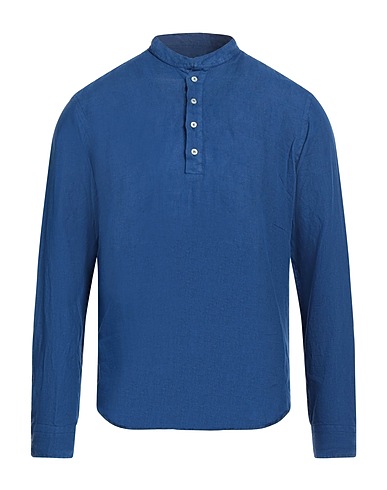 ROSSOPURO リネンシャツ ネイビー リネン 100%