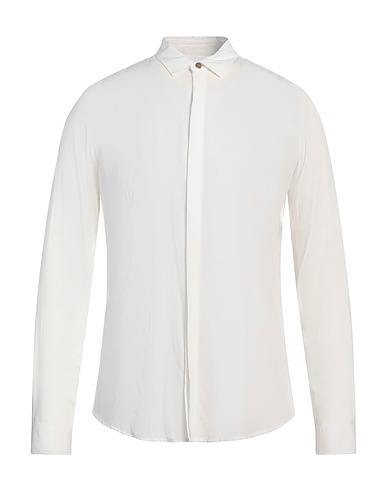 MARSĒM Camicia tinta unita COLLECTION Off white 100% Viscosa