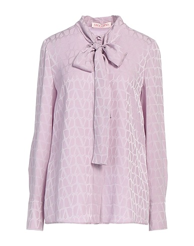 VALENTINO GARAVANI Patterned shirts & blouses Lilac 100% Silk