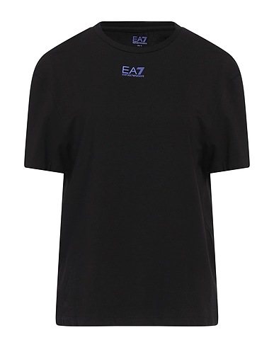 EA7 T-shirt Nero 95% Cotone, 5% Elastan