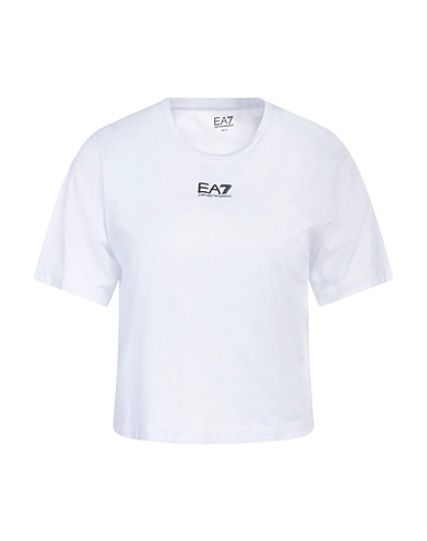EA7 T-shirt Bianco 54% Cotone, 42% Modal, 4% Elastan