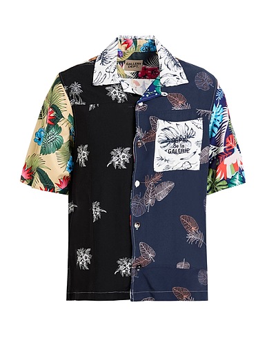 GALLERY DEPT. Patterned shirt Navy blue 100% Polyester