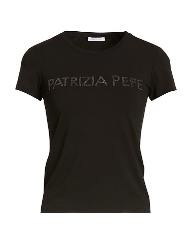 PATRIZIA PEPE T-shirt Black 92% Viscose, 8% Elastane