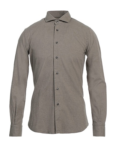 QUEENSWAY Solid colour shirt Sage green 100% Cotton