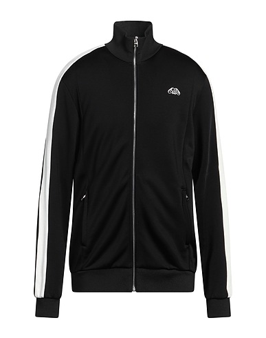 MCQUEEN Sweatshirt Black 51% Viscose, 43% Cotton, 6% Polyamide, Polyester, Elastane