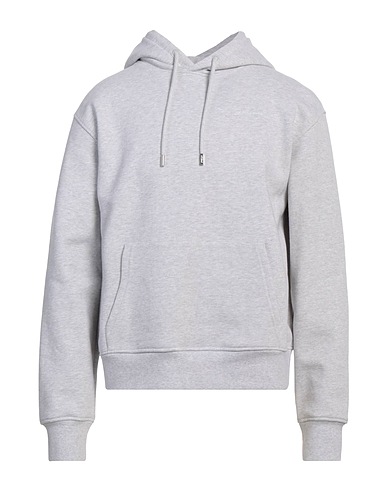 JACQUEMUS Hooded track jacket  Light grey 100% Organic cotton