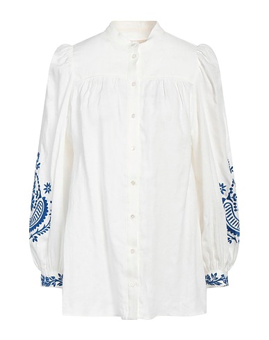 WEEKEND MAX MARA Linen shirt Ivory 100% Linen, Viscose