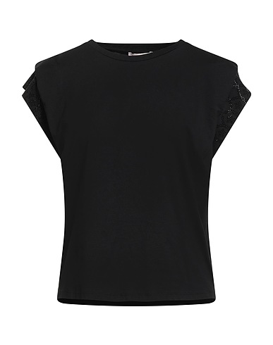 LIU •JO T-shirt BETTER Black 100% Cotton