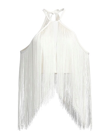 RELISH Top spalle scoperte COLLECTION Bianco 90% Poliestere, 10% Elastan