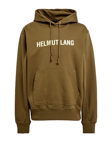 HELMUT LANG Hooded sweatshirt Military green 100% Cotton