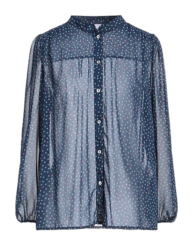 CARACTÈRE Patterned shirts & blouses Navy 100% Polyester
