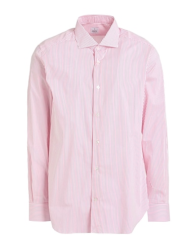 MASTAI FERRETTI Camicia a righe Rosso 100% Cotone