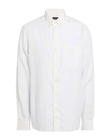 TOM FORD Solid color shirt White 100% Lyocell