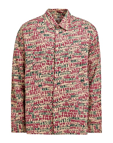YMC YOU MUST CREATE Patterned shirt Khaki 86% Cotton, 12% Viscose, 2% Lyocell