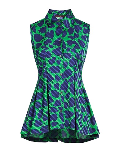HIGH Patterned shirts & blouses TECH VERDE 96% Polyester, 4% Elastane