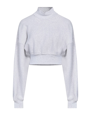 ALEXANDERWANG.T Sweatshirt Light grey 100% Cotton, Elastane