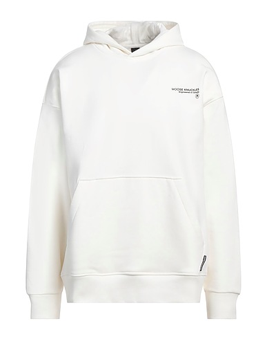 MOOSE KNUCKLES Hooded track jacket  White 100% Cotton
