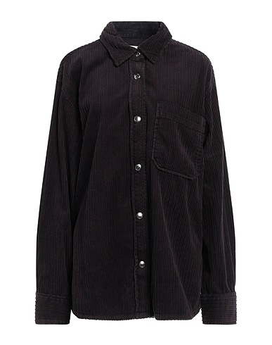AGOLDE Solid color shirts & blouses Charcoal 100% Cotton