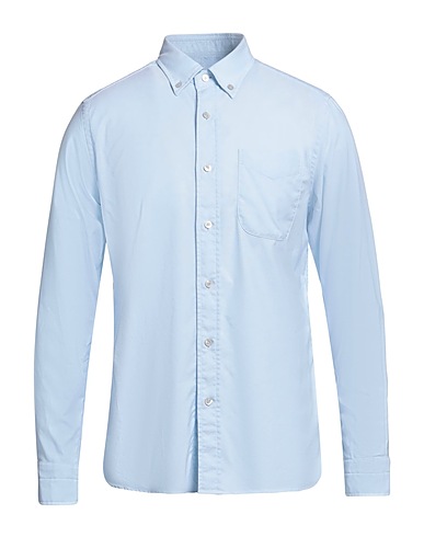 TOM FORD Solid colour shirt Sky blue 100% Cotton