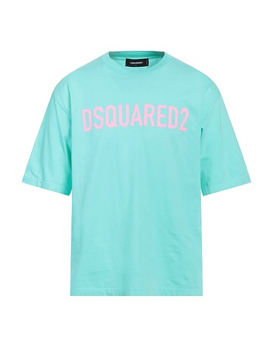 DSQUARED2 T-Shirt Tūrkis 100% Baumwolle